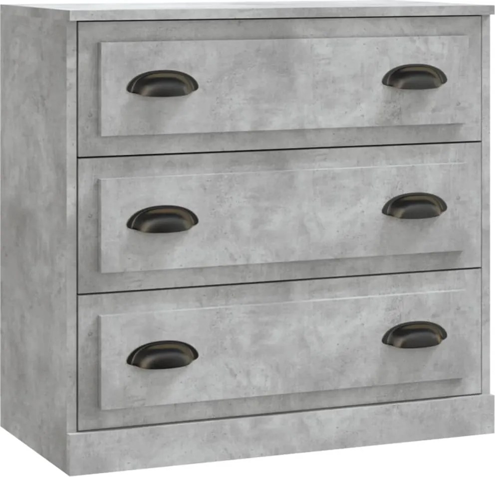 vidaXL Servantă, gri beton, 70x35,5x67,5 cm, lemn prelucrat