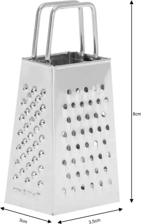 Razatoare Kinghoff KH 3181, cu 4 fețe, 4 suprafete, Otel inoxidabil, Argintiu
