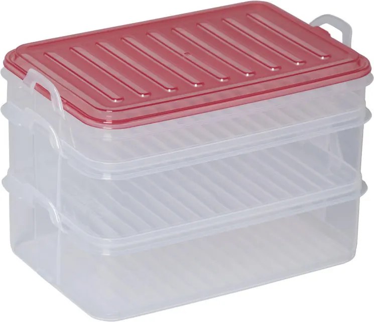 Recipiente stivuibile pentru alimente Easy Click 3 bucăţi, BANQUET