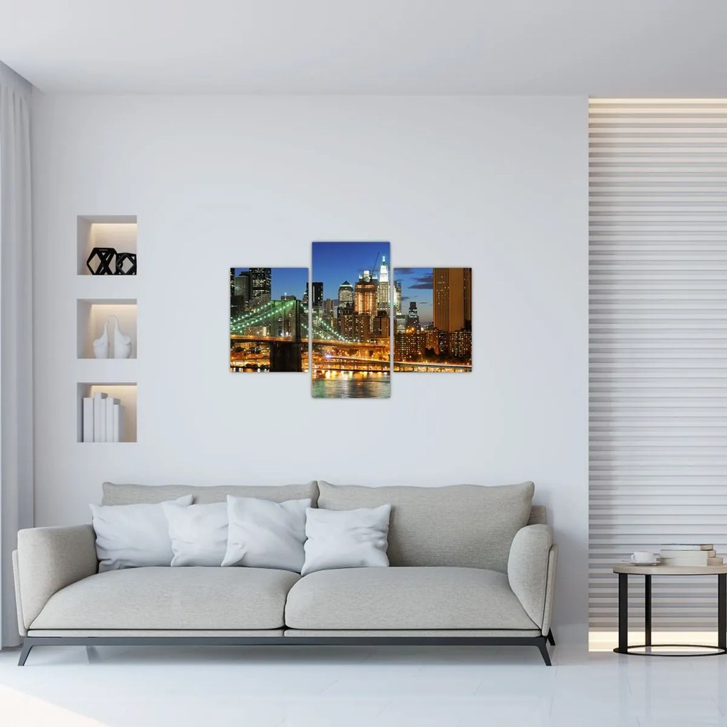 Tablou - Pod cu New York (90x60 cm)
