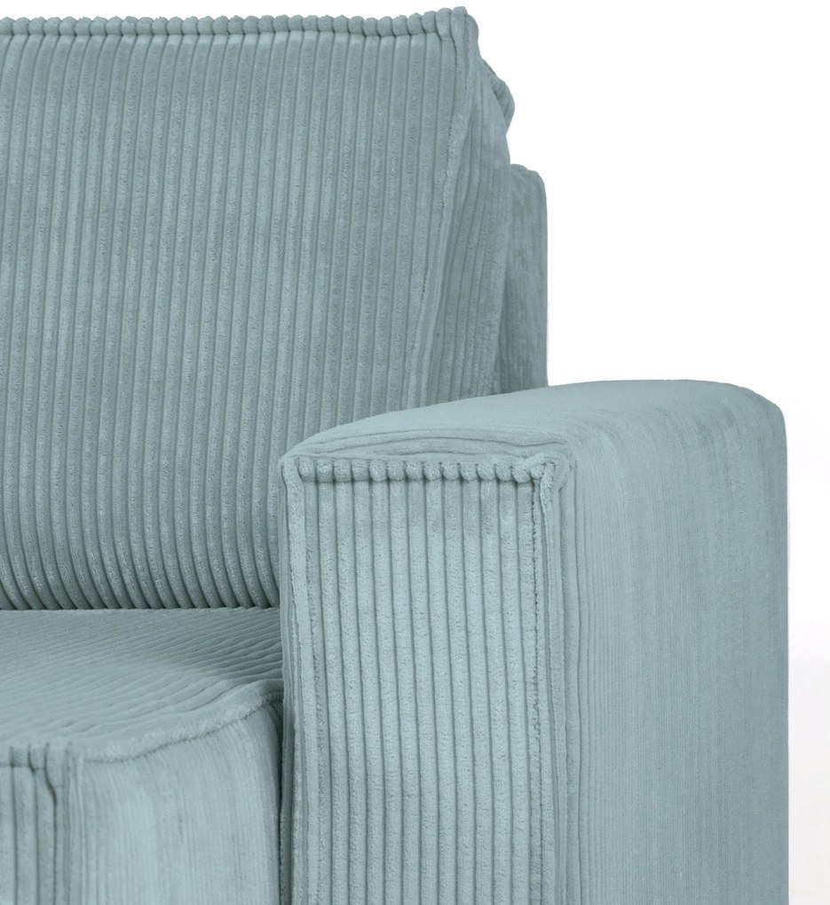 Canapea extensibila cu colt bilateral Culoare Albastru Deschis, SMART