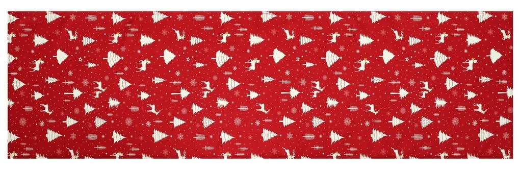 Traversă de masă de Crăciun Crăciun 40 x 150 cm,roșu