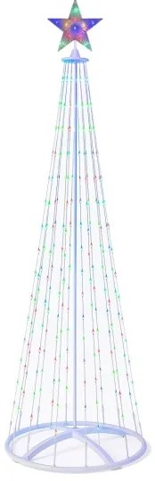 Decorațiune de Crăciun LED RGBW pentru exterior, reglabilă, LED/4W/230V, 180 cm, IP44 + telecomandă