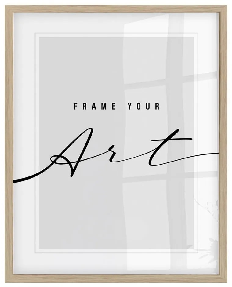 Ramă foto în culoare naturală de agățat 32x42 cm Beech – knor