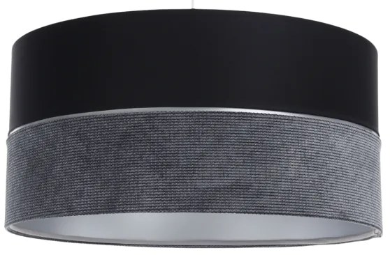 Lustră pe cablu TWIST 1xE27/60W/230V negru/gri/argintiu