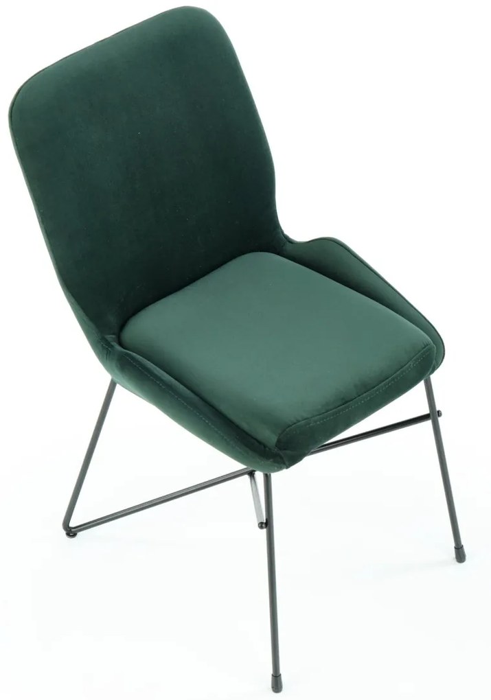 Scaun K454 catifea verde – H83 cm