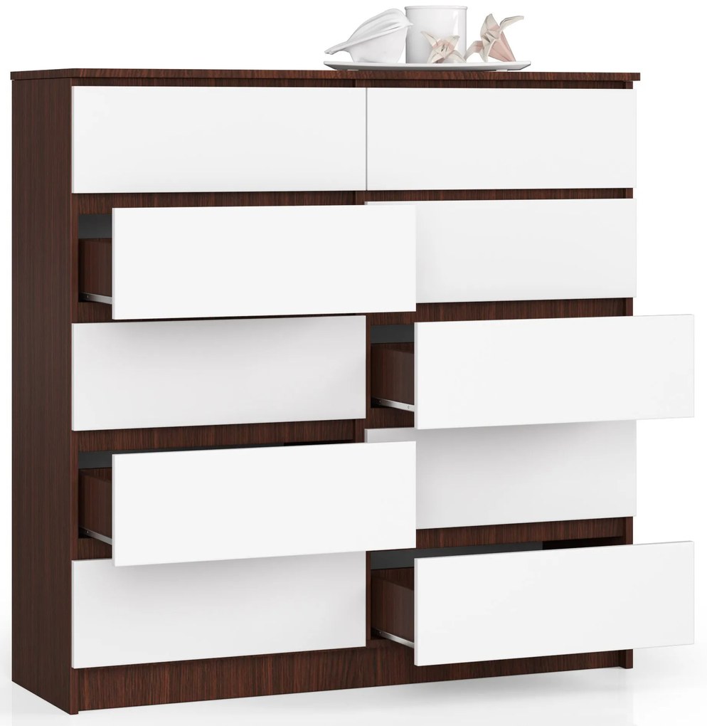 Comodă Kapil III (wenge + alb). 1069149