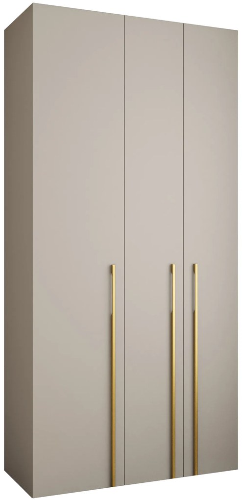 Dulap de haine 120 cm Carmela 50-3 (Cașmir + Auriu). 1126776