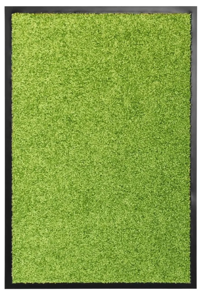 vidaXL Covoraș de ușă lavabil, verde, 40 x 60 cm