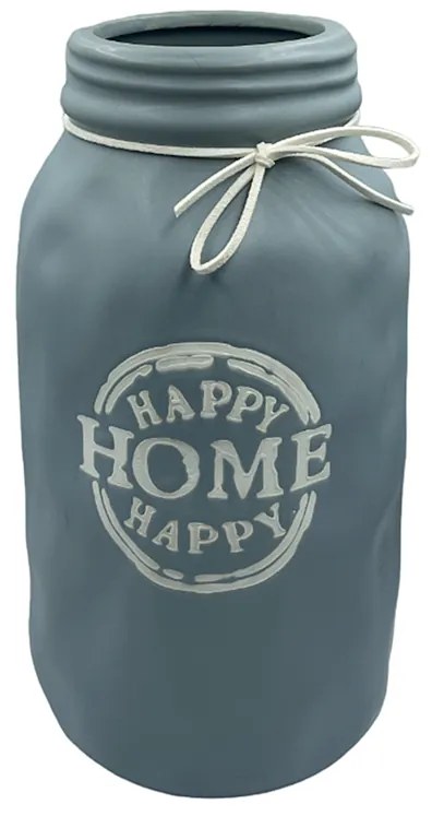 Vaza ceramica Happy Home 25cm, Gri