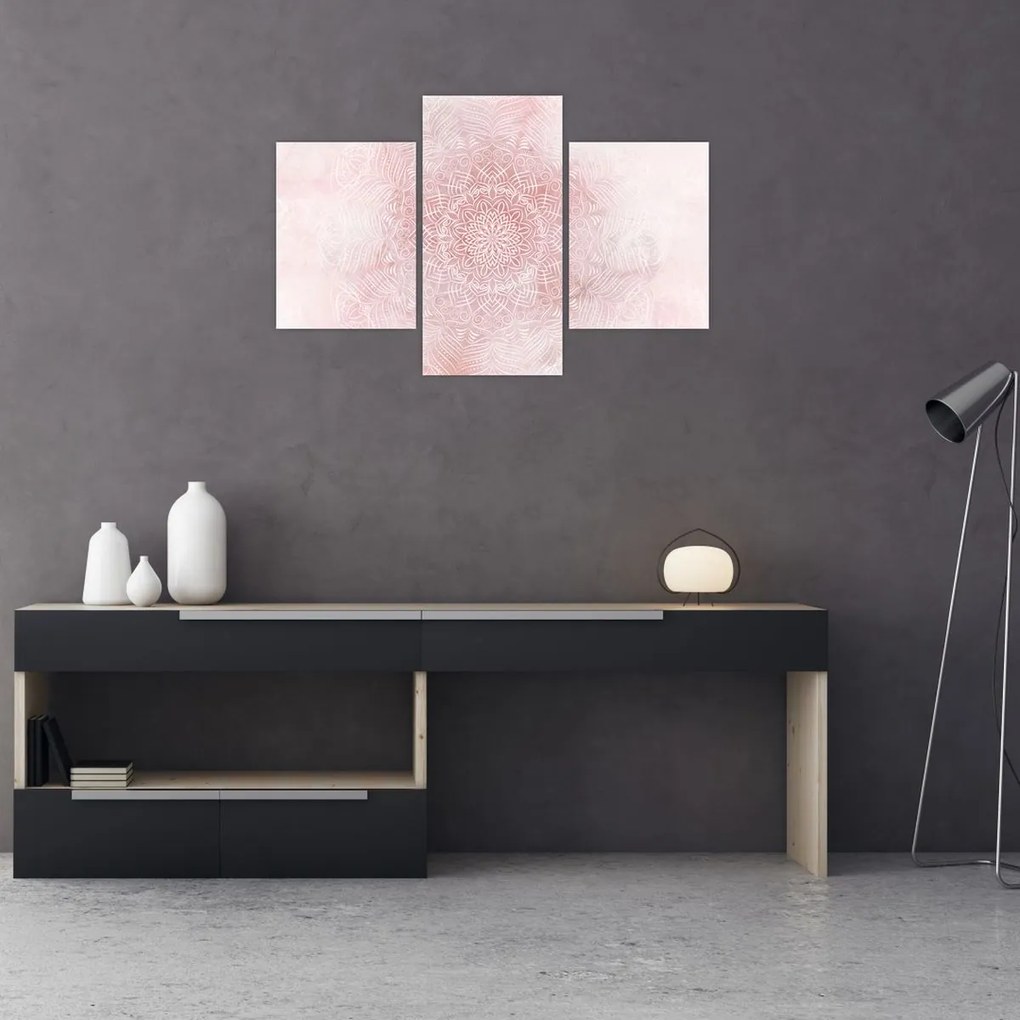 Tablou - Mandala roz (90x60 cm)