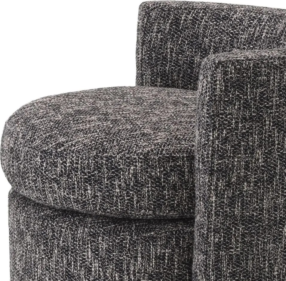 Fotoliu design LUX Arcadia, cambon negru 115326 HZ