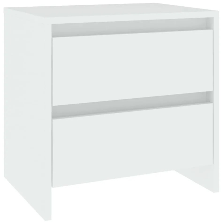 809845 vidaXL Noptieră, alb, 45x34,5x44,5 cm, PAL