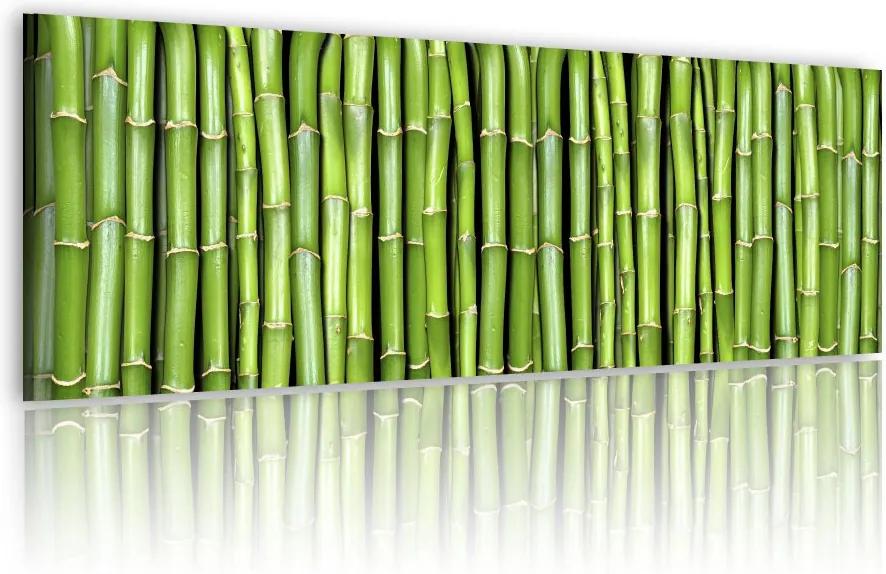 Tablou Bimago - Canvas print - Bamboo wall 120x40 cm