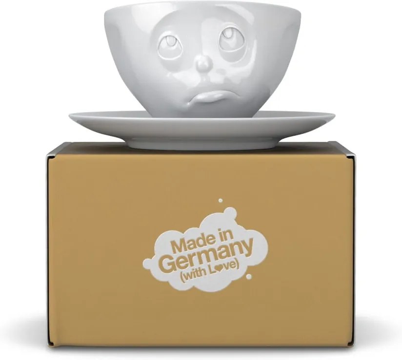 Ceașcă din porțelan pentru cafea 58products Oh please, 200 ml, alb