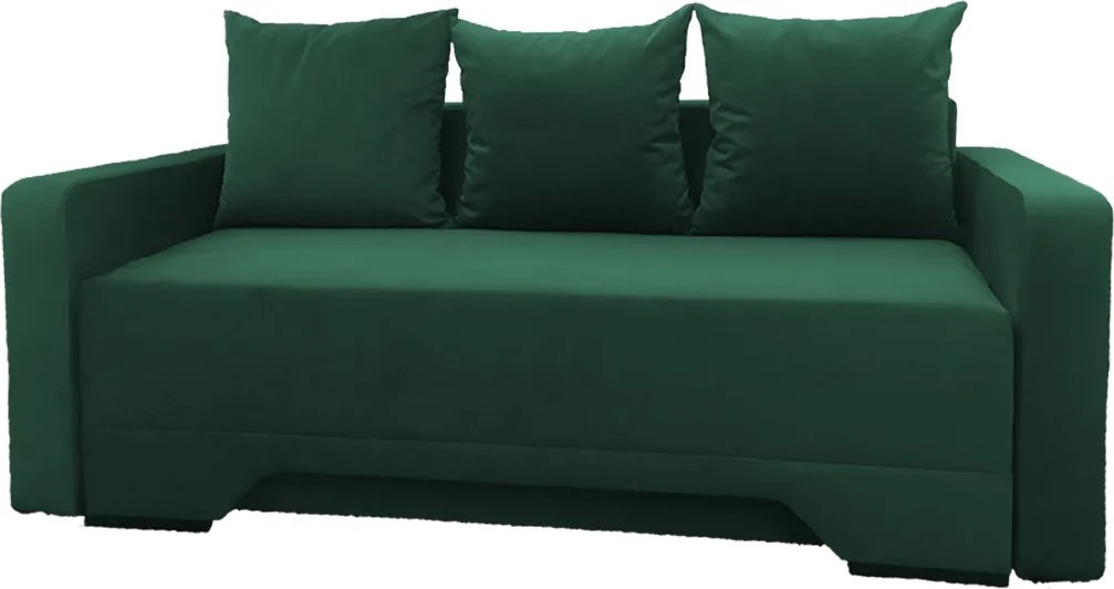 Canapea extensibilă cu 3 locuri, tapiterie din catifea - model MIRELA