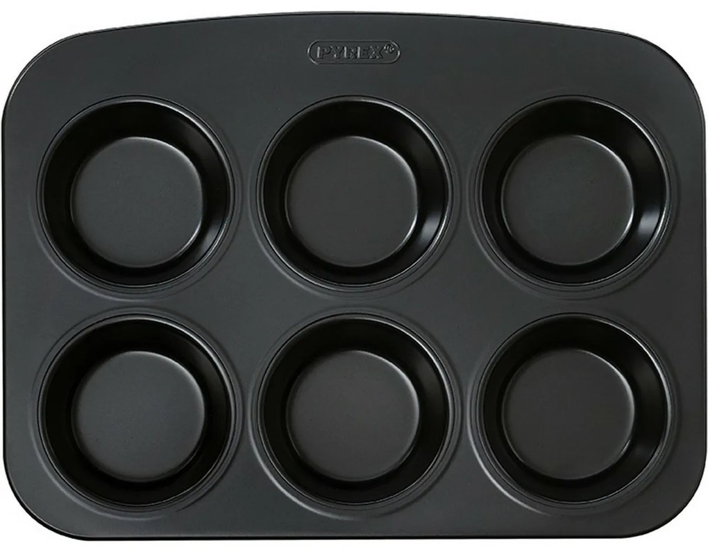 Formă pentru 6 brioșe Pyrex Glide 27 x 20 cm, S