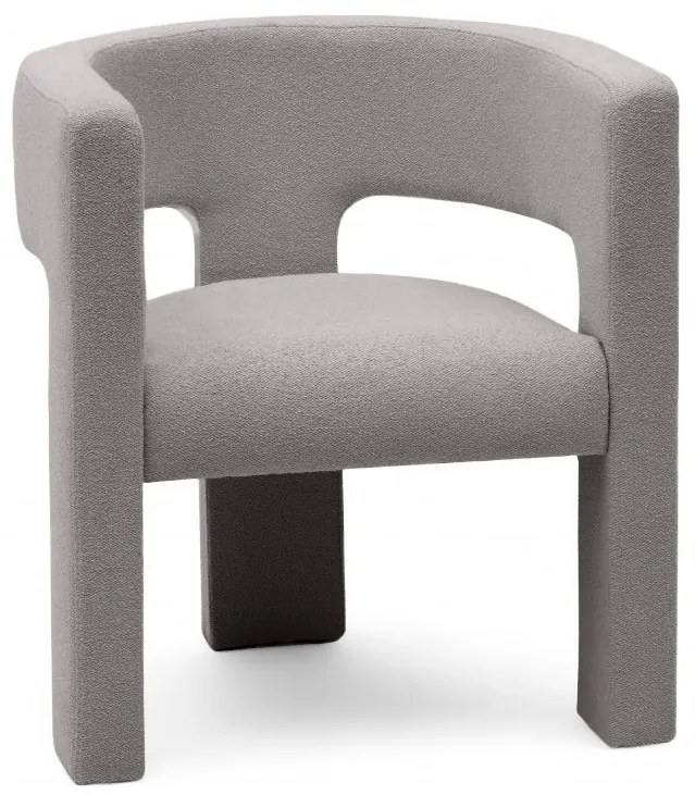 Fotoliu design alb cenusiu ALPAH LOOP