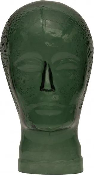 Decoratiune statueta din sticla, verde