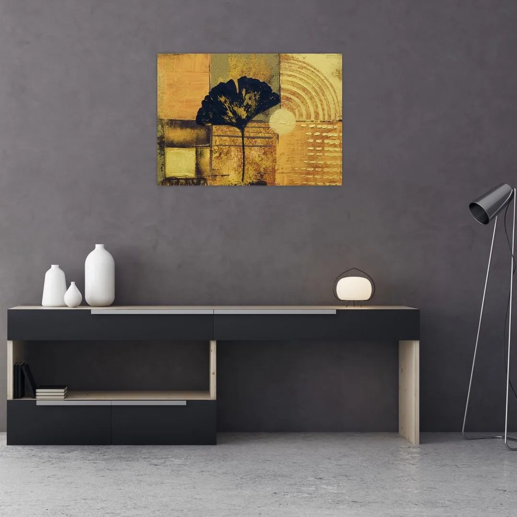 Tablou - Frunza ginkgo (70x50 cm)