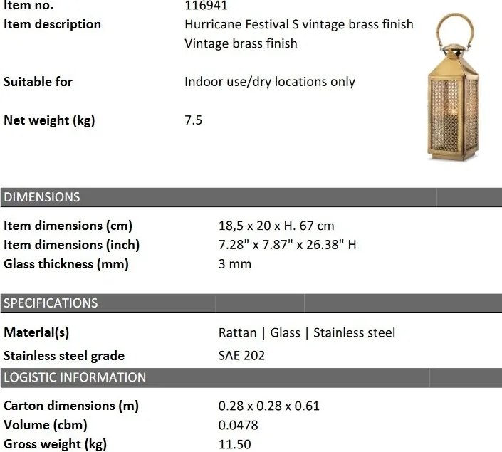 Suport lumanare design LUX Festival S