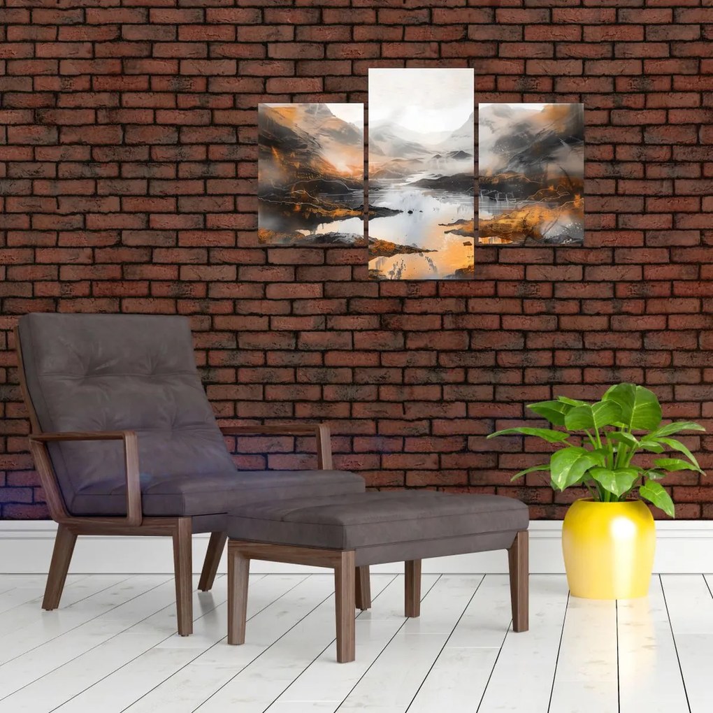 Tablou - Pictura peisajelor montane (90x60 cm)