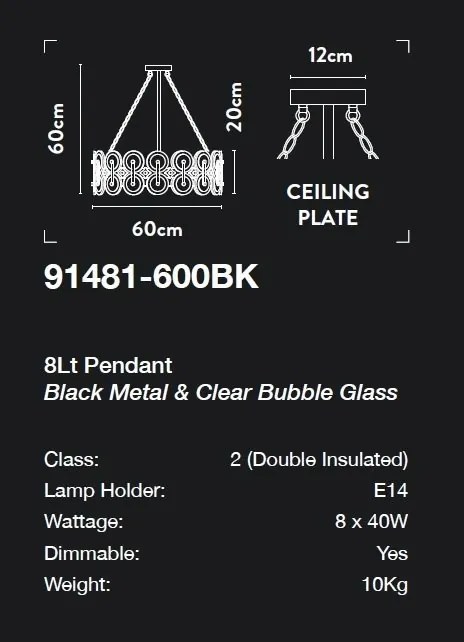 Candelabru design Art-Deco Belle D-60cm