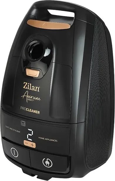 Aspirator cu sac Aurum Zilan ZLN4500, Putere 2400W, Capacitate 5L, Motor din cupru, Furtun pivotant 360 , Telecomanda, Afisaj digital