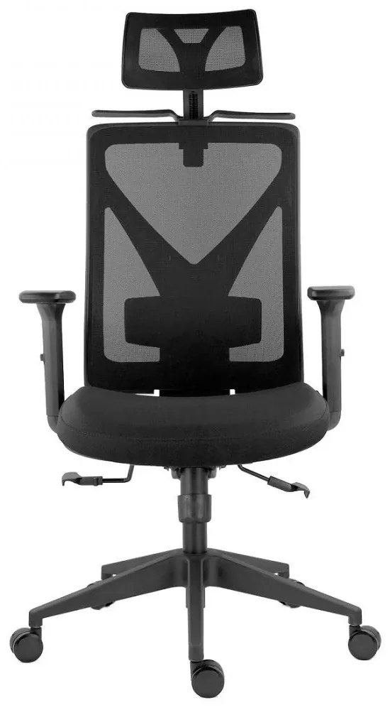 RESIGILAT- Scaun ergonomic Mike-H, sezut translatie, Mesh/Textil, Negru