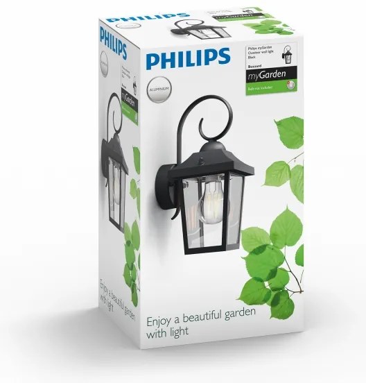 Corp de iluminat de exterior MYGARDEN BUZZARD 1xE27/60W/230V IP44 Philips 17236/30/PN