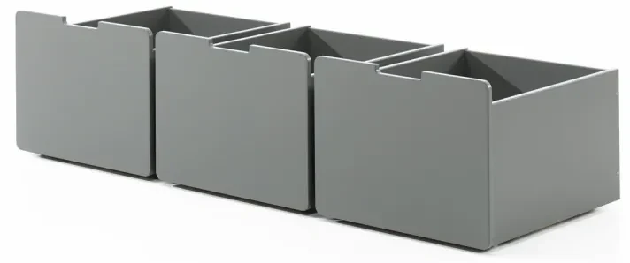 PINO SET DE 3 SERTARE PENTRU Pat copii MATRIMONIAL H85CM GRI