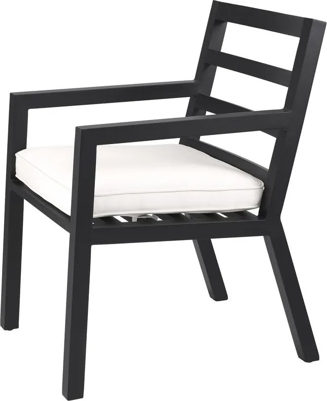 Scaun de interior/ exterior elegant design LUX Delta, negru 115003 HZ