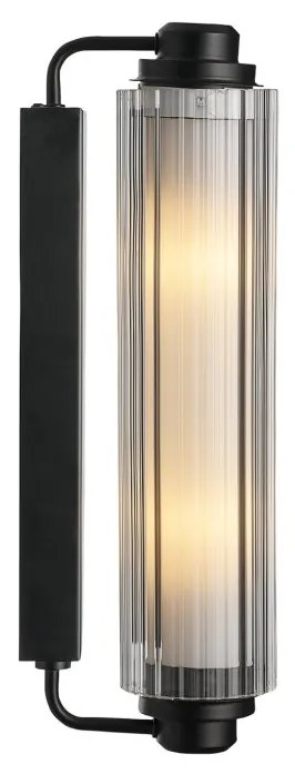 Aplica baie IP44 design elegant art-deco Nimal black