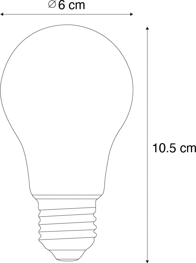 Set de 5 Becuri LED E27 A60 Clare 2.2W 470 lm 3000K