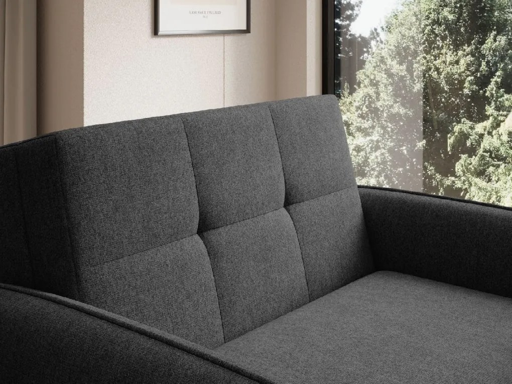 Fotoliu extensibil LAINE, negru
