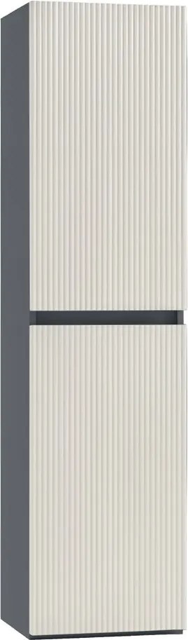 Dulap lateral suspendat Trent gri antracit-alb