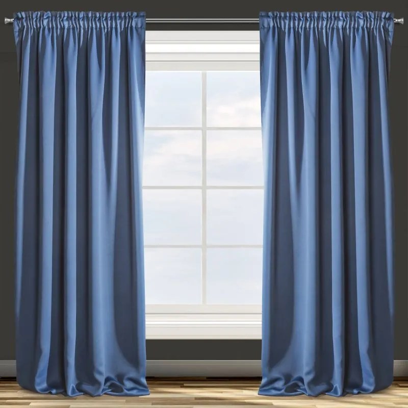 Draperii blackout monocrome pe bandă de panglică 135 x 270 cm
