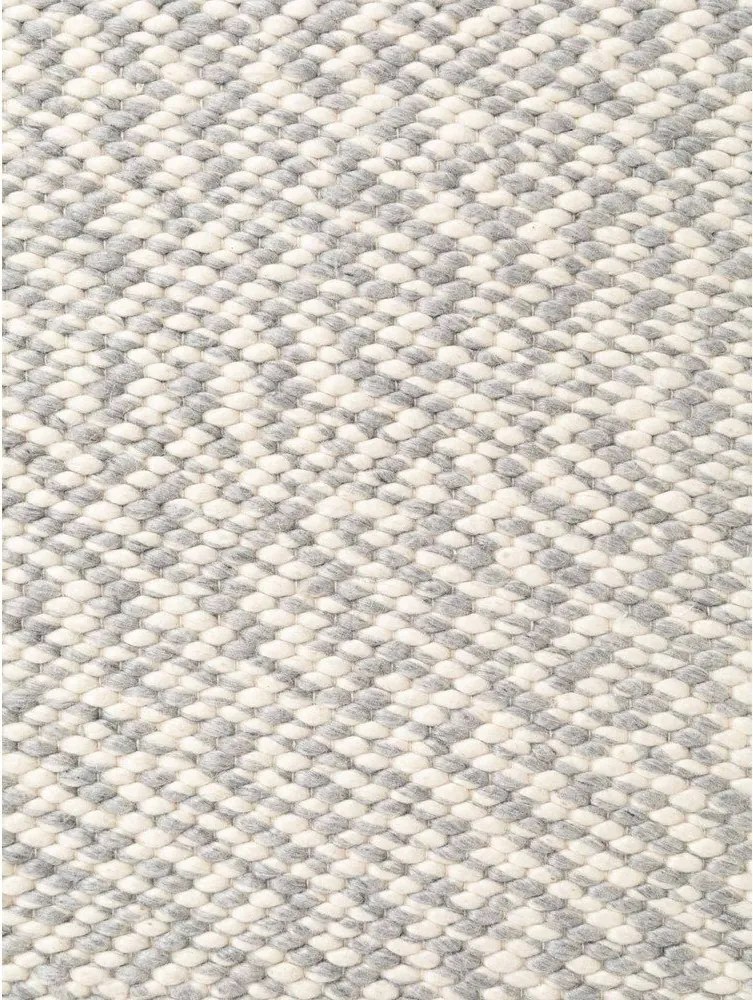 Covor gri deschis/crem țesut manual rotund din lână ø 160 cm Lyon Beans – Elle Decoration