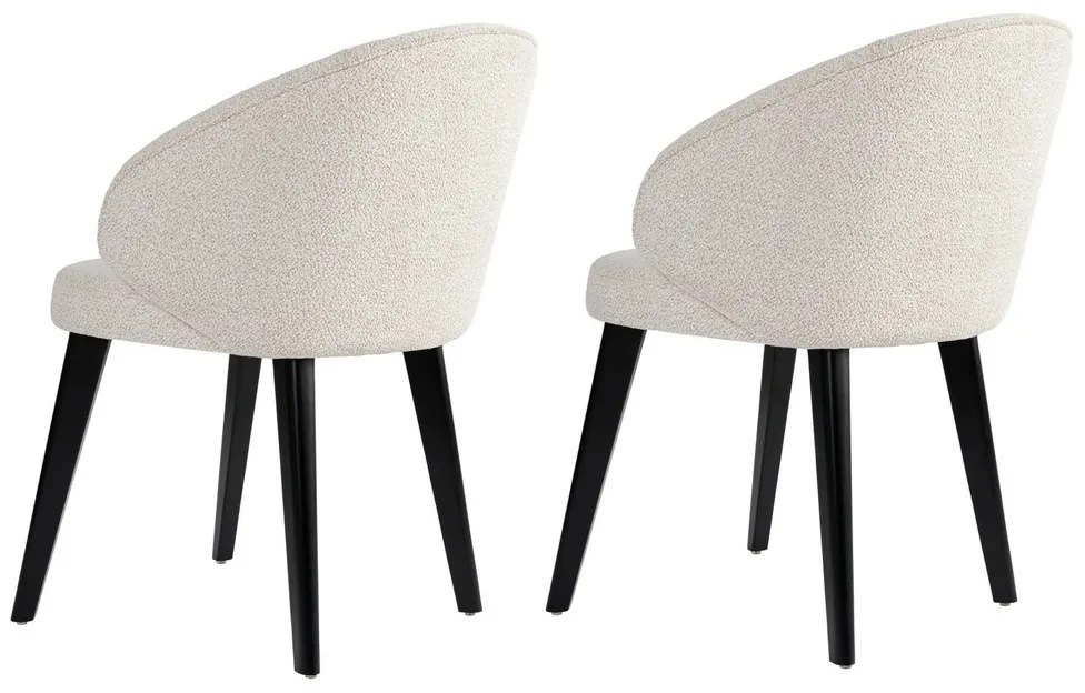 Set de scaune de sufragerie Bentley White andBlack, 2 buc.
