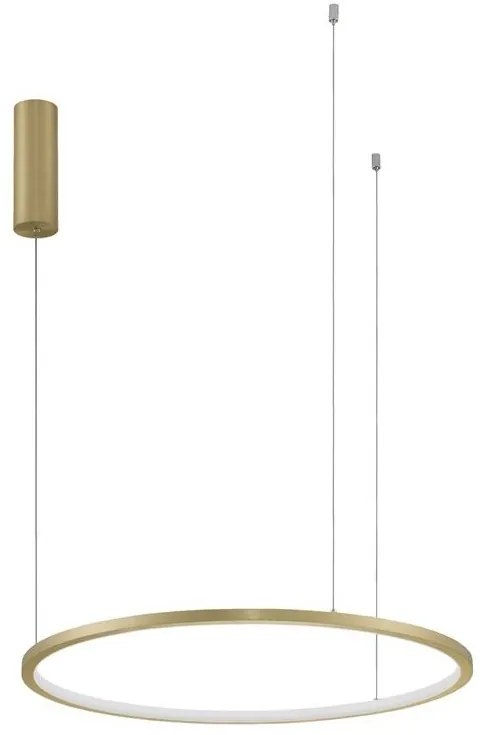 Lustra LED suspendata design modern circular TARQUIN D-60cm aurie