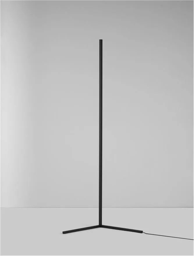 Lampadar LED design modern liniar V-LINE negru