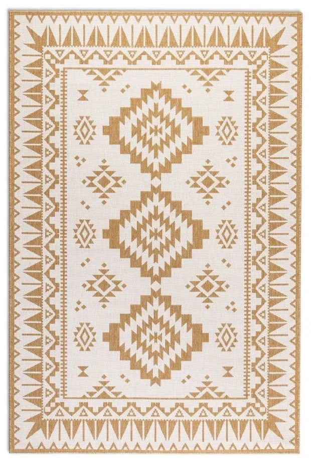 Covor de exterior galben ocru/crem 160x230 cm Gemini – Elle Decoration