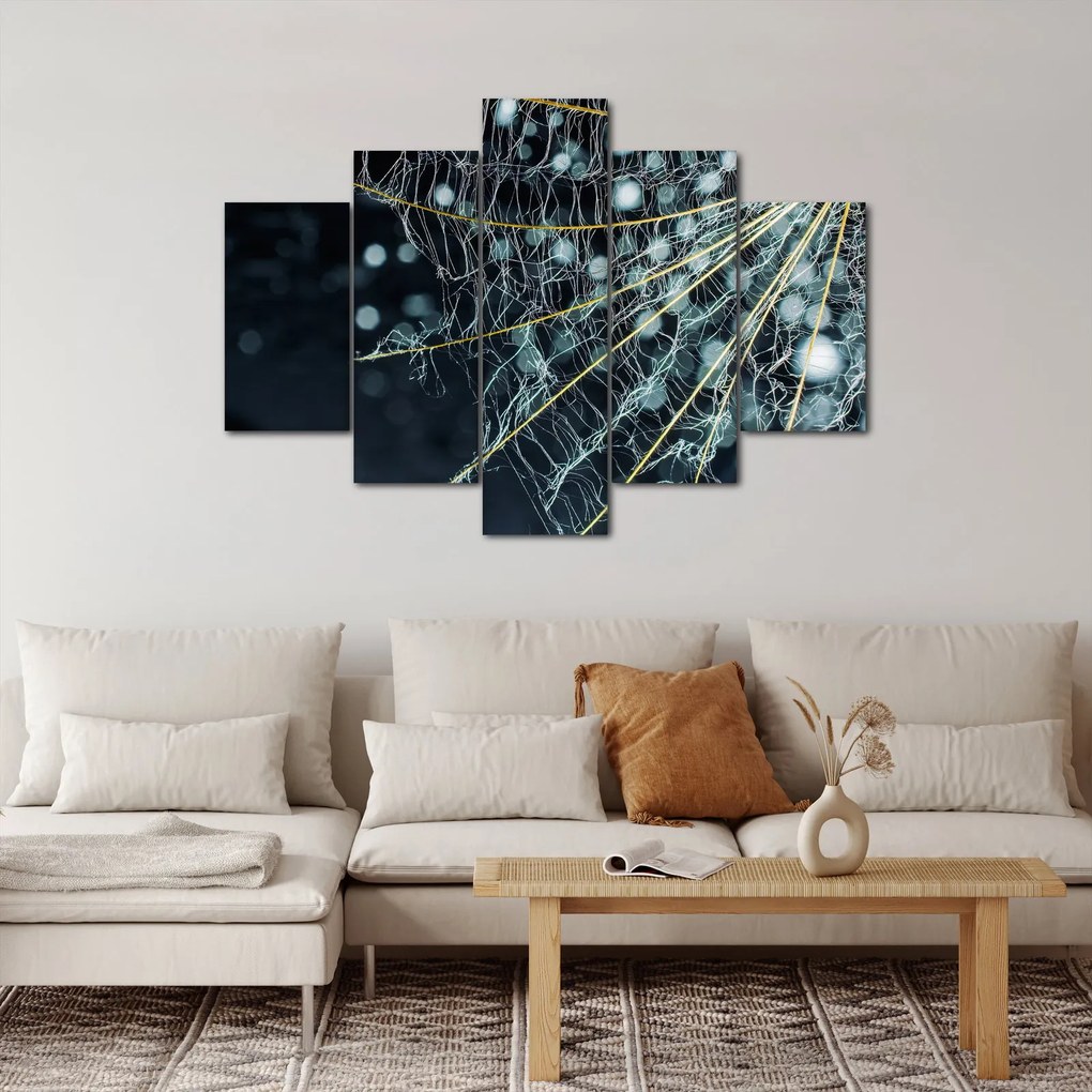 Tablou - Floare cu pânză de pâianjen (150x105 cm)