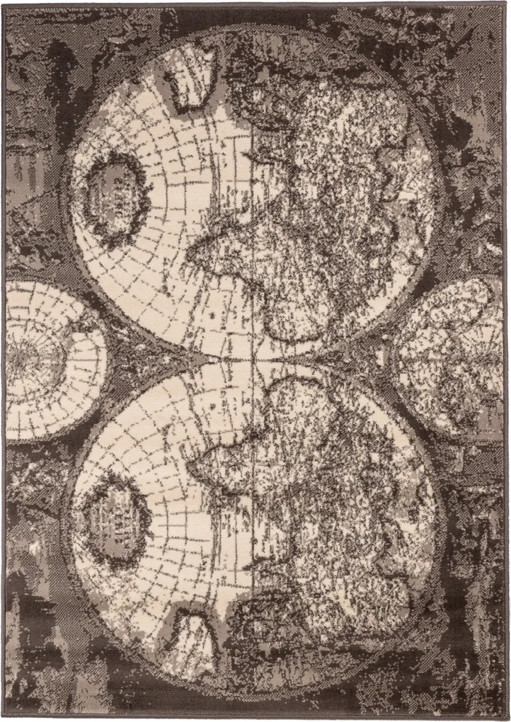 Covor Copii & Tineret Antogus, Gri/Negru, 120x170 cm