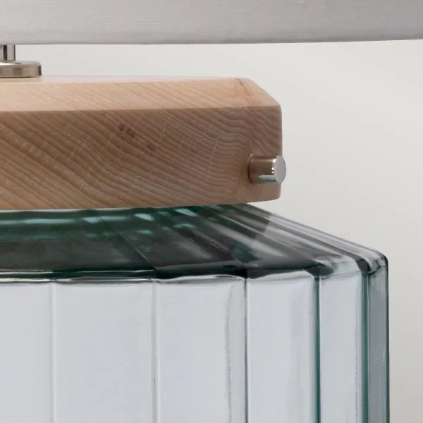 Lampă de masă Elstead LUGA-TL-NATURAL LUGA 1xE27/60W/230V