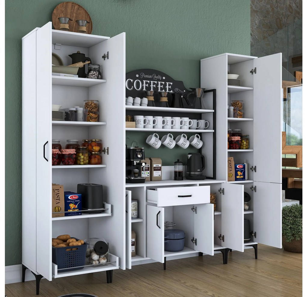 Set dulapuri bucătărie Jenaretta 50 (alb + negru). 1107099