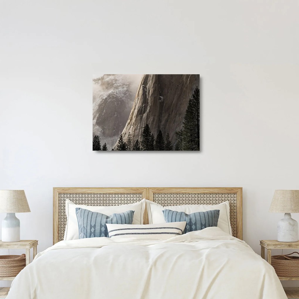 Tablou pe sticlă din valea Yosemite parcul național, SUA (70x50 cm)
