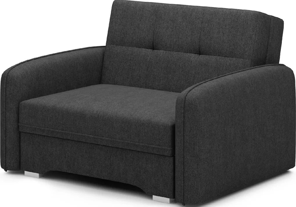 Fotoliu extensibil LAINE, negru