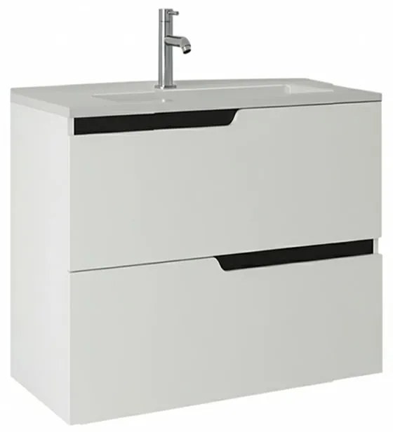 Mobilier pentru lavoar incastrat Fluminia Bari 60 cm alb mat