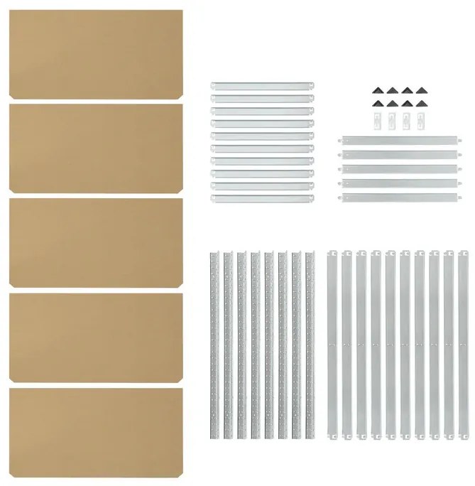 Jusky Raft 200 x 100 x 60 cm - argintiu